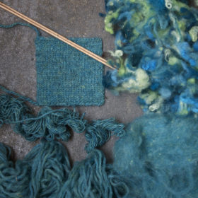 Filtmakeriets tweed turkos Från ax till limpa
