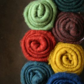Filtmakeriets kardflor, 100 % svensk fårull