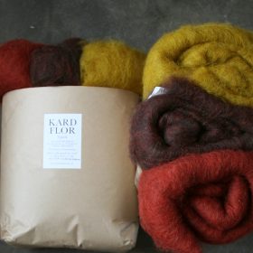 Kardflor 3-pack, Filtmakeriets kardflor 100 % svensk fårull